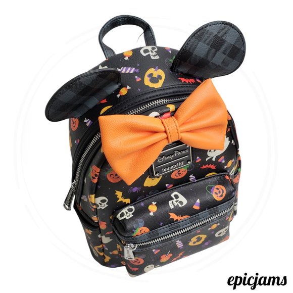 Loungefly Disney Parks 2021 Minnie Mouse Halloween Mini Backpack - Picture 4 of 9